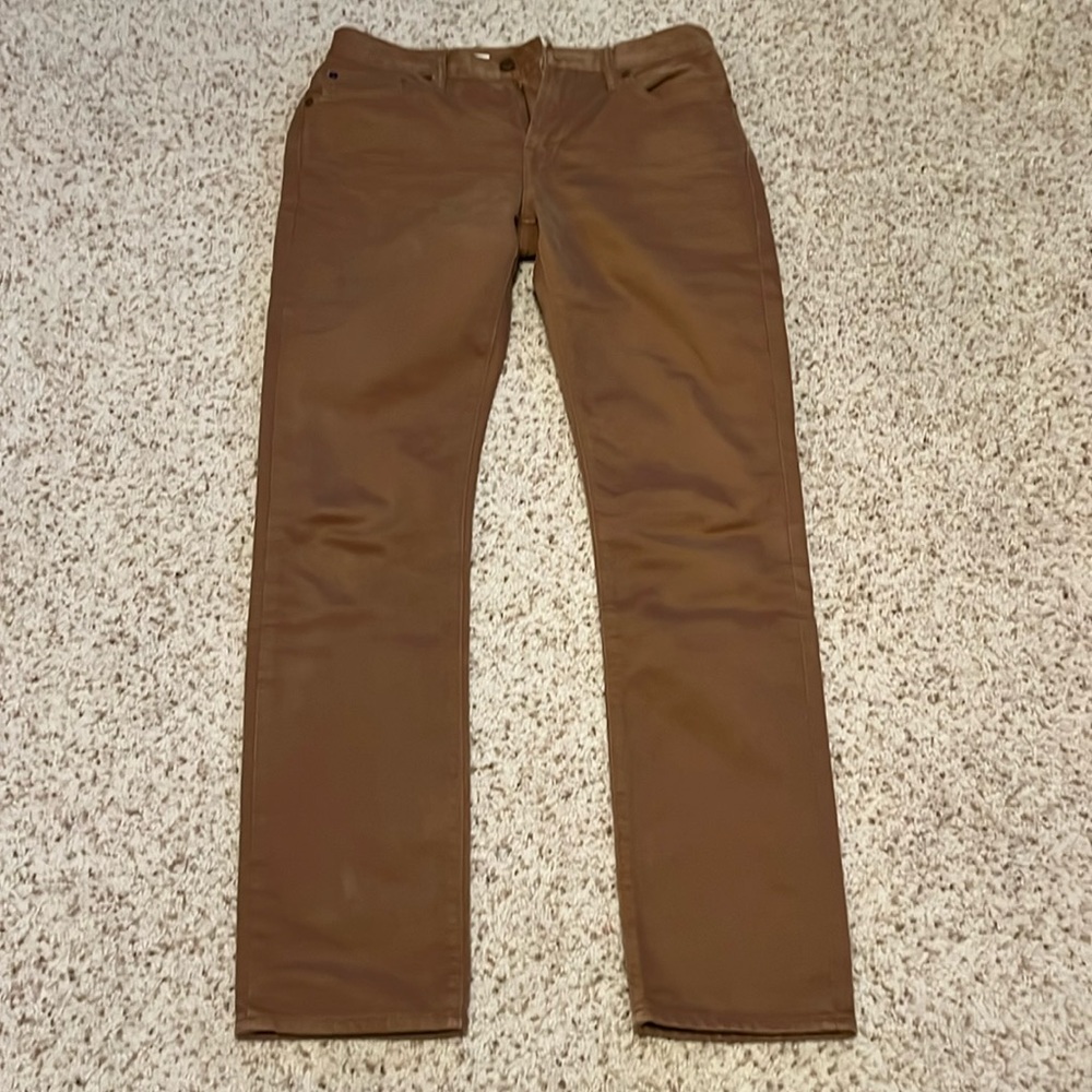 Gap men’s canvas pant, chestnut brown, 30x32, slim fit